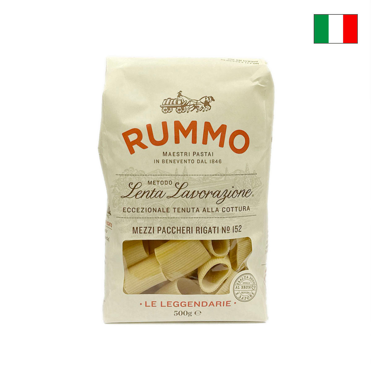 Rummo Mezzi Paccheri Rigati Macaroni | No. 152 (500 g)